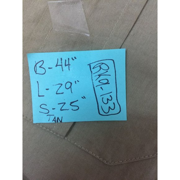 Adolfo Sport Mens Shirt Size M Tan Long Sleeves Collared Button Down Front Pocke - Picture 13 of 13